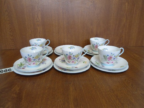Shelley wild flowers tea set - flowers,
