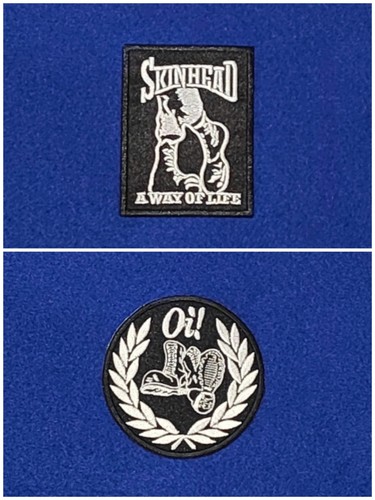 Pair patches sew iron - a, of