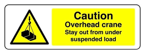Caution overhead crane - caution,