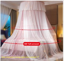 Bedding Mosquito Net Bed Queen Size Lace Canopy Elegant Netting Princess Home