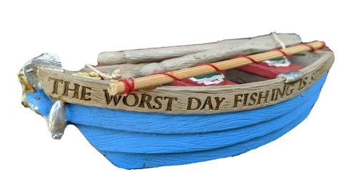 Blue boat and - gear, christmas