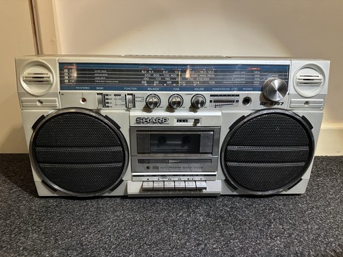 Sharp 5757 portable boombox - sharp,