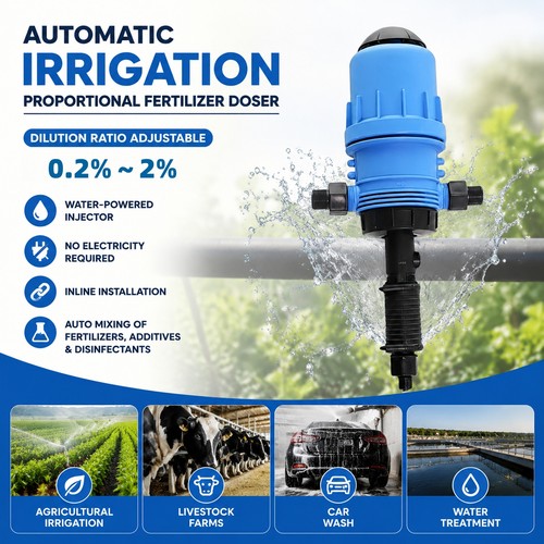 Adjustable fertilizer injector - adjustable,