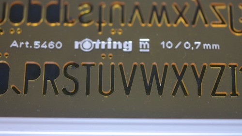 Vintage rotring lettering - rotring,