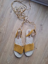 Asos Yellow Woven Wicker Tie