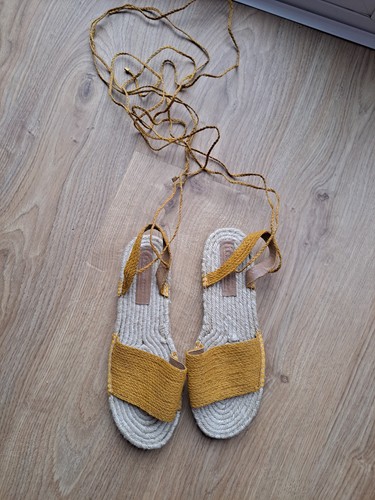 Asos yellow woven wicker tie - yellow,