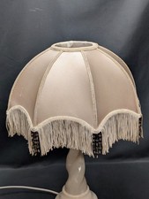 Vintage Beige Satin Lampshade
