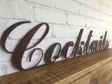 Rusty Cocktails Sign , Home
