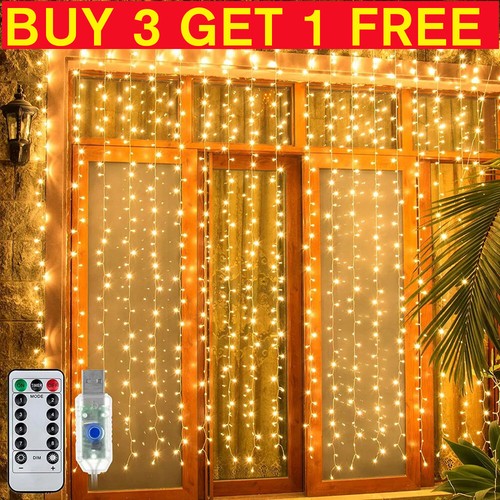 300led curtain fairy lights - 300led,