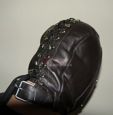 Isolation Hood With Gag Brown