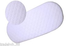 NEW QUILTED ALL SIZES SOFT BABY MOSES BASKET / PRAM OVAL SHAPED MATTRESS