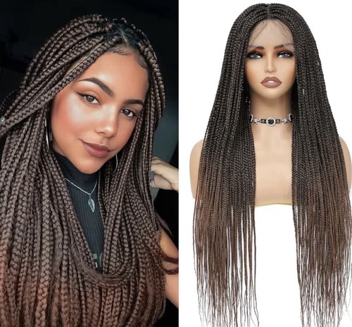 Long braided lace front - lace, wig
