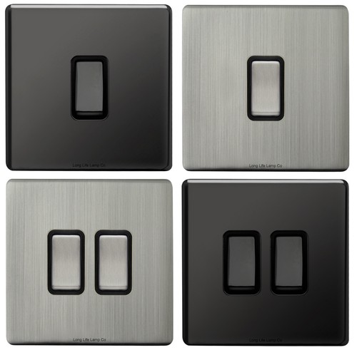 Single double light switch - single,