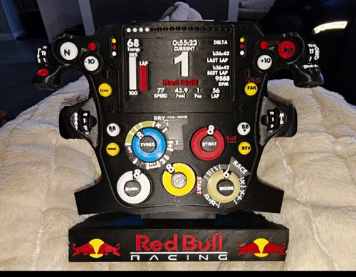 Printed red bull racing - bull,