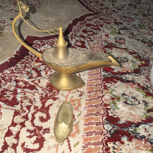 Metal aladdin design gold oil - metal,