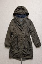 Ladies Khaki Green Hooded