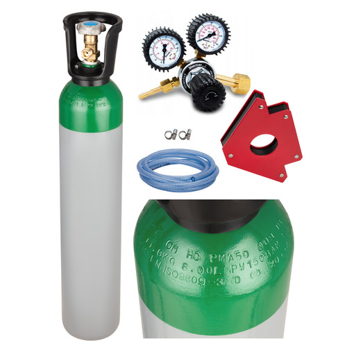 Argon gas bottle full cylinder - gas,