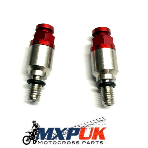 Cr85 fork bleeders red - cr85, in