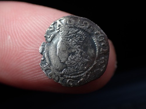 Elizabeth 1st penny silver - penny,