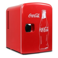 Coca Cola Classic Mini Fridge Refrigerator for Bedroom Skincare Office Portable