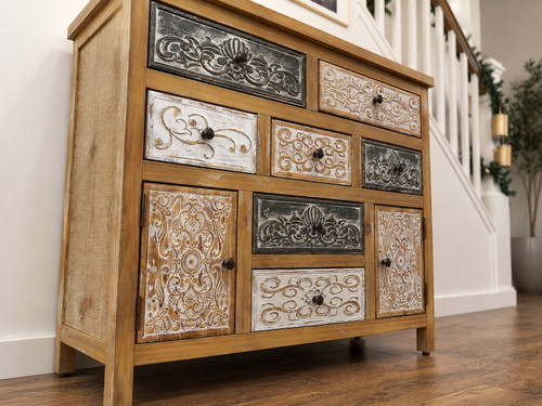 Boho farmhouse chest - boho,