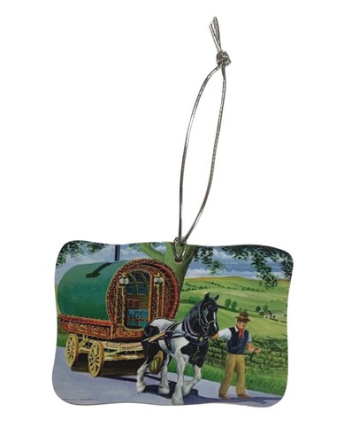 Gypsy caravan christmas tree - caravan,