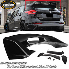FOR FORD FOCUS 'RS LOOK' ST MK3 MK3.5 GLOSS BLACK REAR BOOT ROOF SPOILER WING