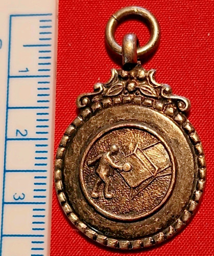 Vintage table tennis watch fob - table,