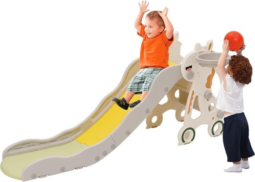 Kids slide garden - kids, slide,