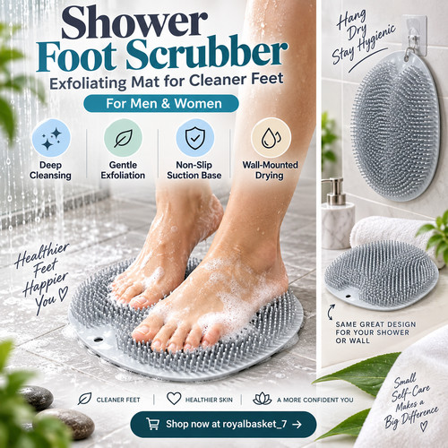 Shower foot scrubber - shower,