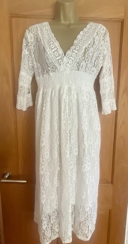 White lace boho regency neck - regency,