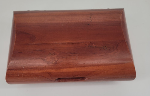 Solid teak wooden jewelry box - solid,