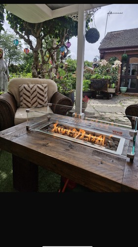 Garden gas fire - gas,