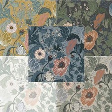 Galerie Apelviken Anemone Floral William Morris Style Wallpaper
