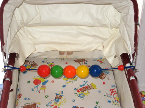 Vintage coachbuilt rattle pram - vintage,
