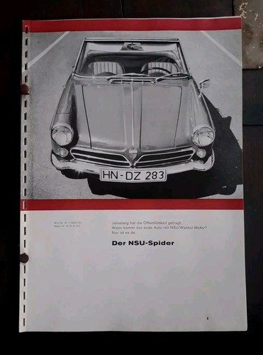 The nsu spider - nsu,