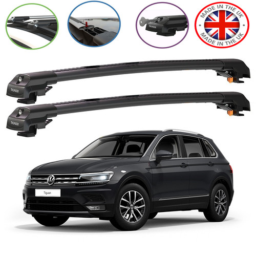Tiguan black lockable cross - vw,