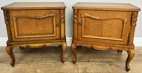 Pair bedside tables vintage - pair, of