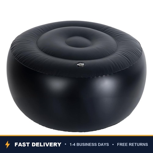Inflatable ottoman pouf round - inflatable,