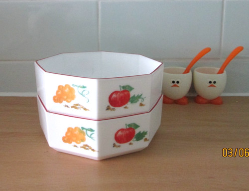 Vintage arcopal set of - of, two