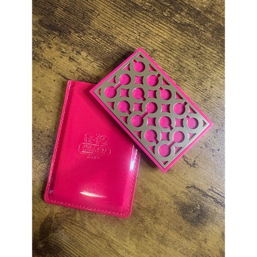 Coach compact mirror pink - mirror,