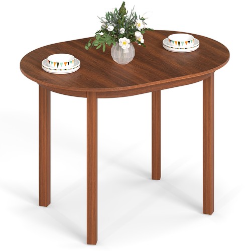 Gymax 110cm wooden dining - gymax,