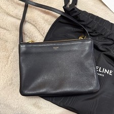 Celine Trio Black Lambskin Bag
