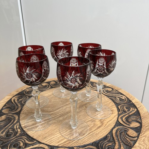 Vintage bohemian ruby - bohemian, red