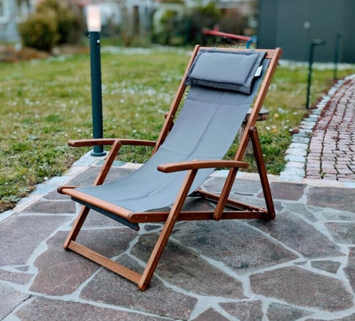 Deck chair foldable acacia - deck,