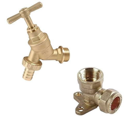 Garden bib tap with wall - bib,