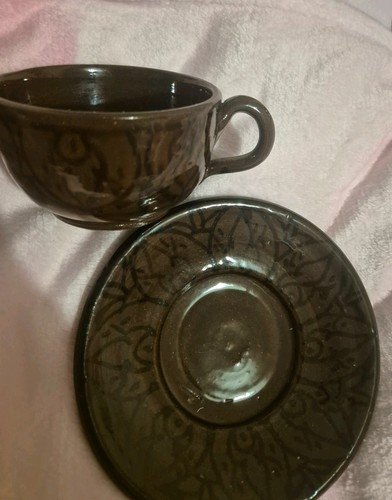 Turkish coffee cup and saucer