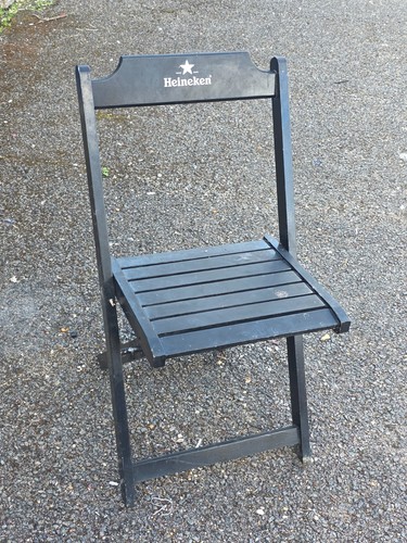 Heineken folding wooden - , chair