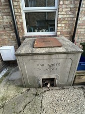 Original 1930s concrete coal
