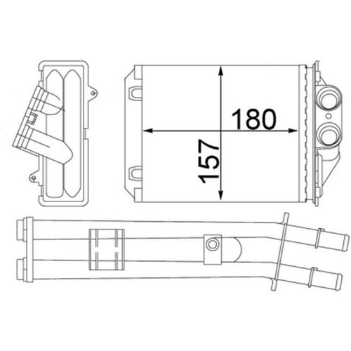Mahle heater for fiat 500 - heater,